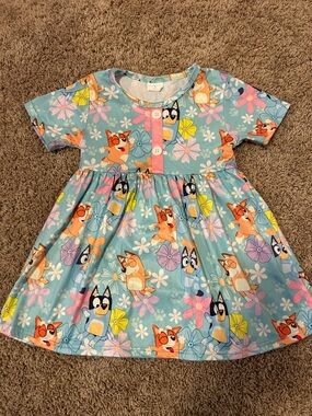 Girls Bluey Tropical Shirt, Size 4T
